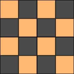 Fliesen verlegen Muster: Schachbrettmuster
