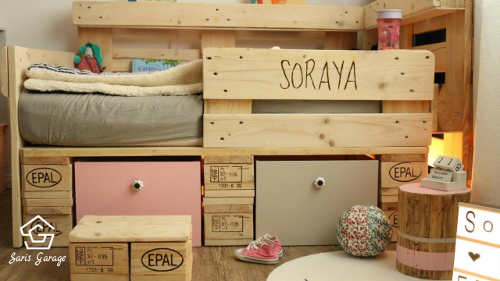 Kinderbett aus Europaletten selber bauen diy (8)