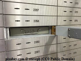 Bankschließfach Bankschließfach