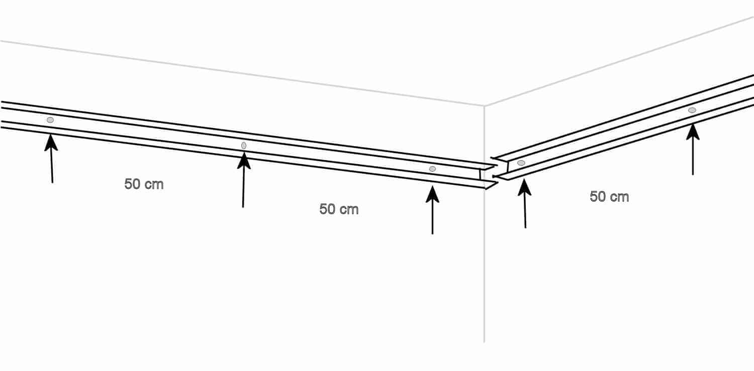 Alu UD-Profile anbringen