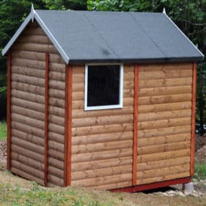 Holzhütte selber bauen Anleitung mit Bauplan