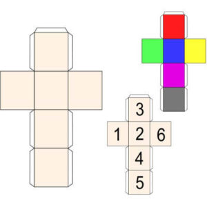 Würfel basteln: Bastelanleitung