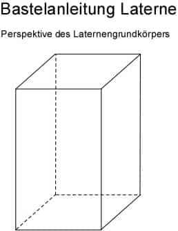 Bastelanleitung für Laternen Grundkörper