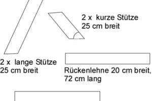 Holzgartenbank selber bauen