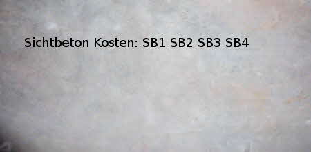 Sichtbeton Kosten und Preise